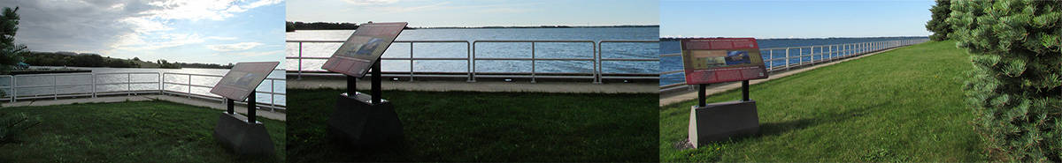 Troisième halte de la visite à pied; vue de l'endroit